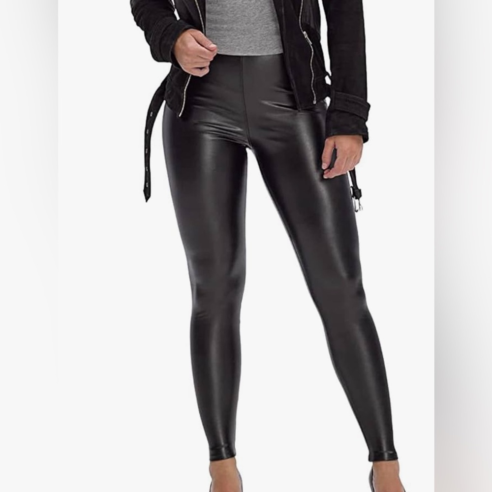 HUE Women's Sleek Effect High Waist Leggings